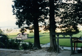 上之山神社(郷里の鎮守様) ここで私の出陣祭を行っていただいた。
